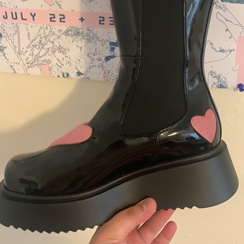 Lamoda Platform Heart Boots